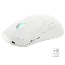 Mouse Gamer Attack Shark X5 RGB Sem Fio - Branco