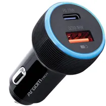 Carregador Veicular Argom Force C1 ARG-AC-0118BK A00576 - Black
