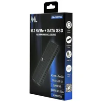 Gaveta Mtek para SSD M.2 Nvme EN-410NVSC + SATA USB 3.2 - Preto