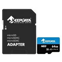 Cartão de Memória Micro SD Keepdata Neo 64GB 95MBS - KDMSDC10U1V10A1-64G