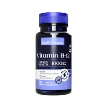 Vitamina Earth's Creation Vitamin B-12 Sublingual 1000MCG 60 Tabletas