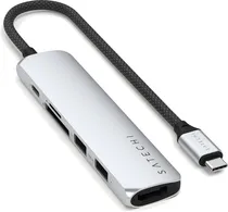 Hub USB-C 6-IN-1 Satechi ST-Husnp USB-C/ 2USB-A/ HDMI 4K/ SD/ Micro SD Blush