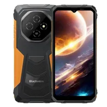 Celular Blackview Fort 1 / Dual Sim / 128GB / 4GB Ram / 6.56" / 16MP + 2MP - 8MP / Android 15 - Preto/ Laranja