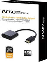 Adaptador Argom Display Port Out HDMI In 15CM Black ARG-CB-0059