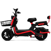 Moto Elétrica Audisat e-Moto U10 Flex 32 KM/H 150 KG - Preto/Vermelho (3 Meses de Garantia)