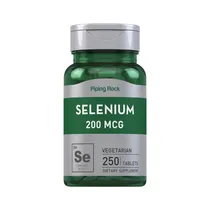 Vitamina Piping Rock Selenium 200MCG 250 Tabletas