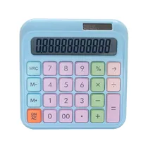 Calculadora Compacta Luo LU-646 - Azul Claro