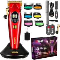 Cortador de Cabelo Wmark NG-V2 Infinite Hair Clipper Recarregável Red