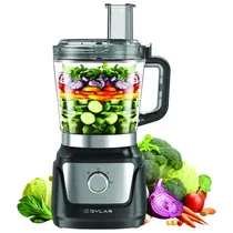Multi Processador Qylar QY-1316 / 4 Em 1 / 1000W / 2 Litros / 2 Velocidades + Pulsar / 110V ~ 50/ 60HZ - Inox/ Preto