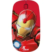 Mouse Wireless Xtech XTM-M340IM Iron Man 1600DPI Ajustable/4 Botones - Rojo