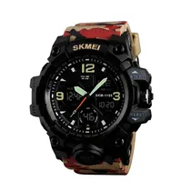 Relógio Masculino Digital Skmei 1155B Camuflagem Vermelha