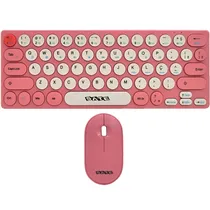 Kit Teclado + Mouse Satellite AK-6061G 60% Sem Fio - Pink (Português)