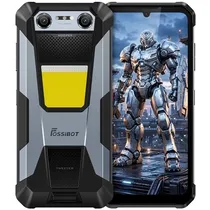 Celular Fossibot F106 Plus NFC Dual Sim de 128GB/6GB Ram de 6.7" 20+50MP/8MP - Cinza