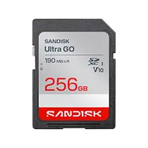 Tarjeta de Memoria SD Sandisk Ultra Go U1 FHD V10 Class 10 256GB - SDSDUGN-256G-GN6IN