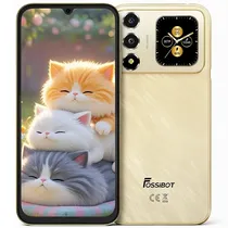 Celular Fossibot S7 Dual Sim de 256GB/8GB Ram de 6.9" 16MP/8MP - Dourado