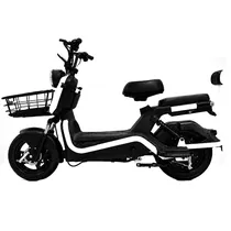 Moto Elétrica Audisat e-Moto U10 Flex 32 KM/H 150 KG - Preto/Branco (3 Meses de Garantia)