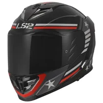 LS2 Casco FF-818 Zone Red Black Gloss