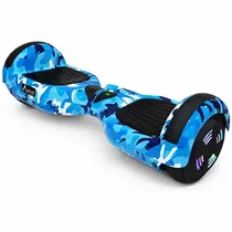 Scooter Elétrico Audisat Urban Core X 6.5" Bluetooth/Speaker - Camouflaged Blue + Bolsa (3 Meses de Garantia)
