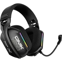 Fone de Ouvido Gamer Onikuma Gaming GT808 RGB Sem Fio - Preto