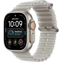 Apple Watch Ultra 4 49MM MJAD4CL/ A / Chip S11 / Pulseira Gray Ocean Band / Titanium Case - Natural Titanium
