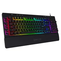 Redragon Teclado Shiva Membrane K512RGB-1 Ingles Negro