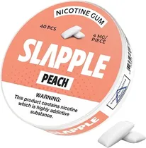 Chiclete de Nicotina Slapple Peach 4 MG (40 Unidades)