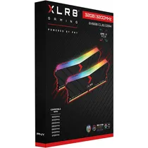 Kit Memória Ram DDR4 PNY XLR8 32 GB (2 X 16 GB) 3200 MHZ RGB MD32GK2D4320016XRGB - Preto