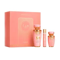 Kit Perfumes Lattafa Haya Edp (F) 100ML + Per 12ML + Hair Mist 50ML (Atacado)