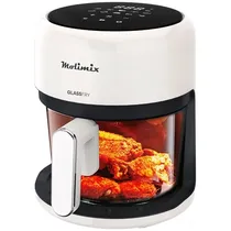 Fritadeira Elétrica Molomix Glassfry MAF-37-VD 1.200 Watts 3.7 Litros 220 - 240V ~ 50/60HZ - Bege/Preto
