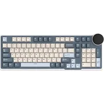 Teclado Mecânico Royal Kludge N99 96% RGB Sem Fio Bege SW - Moon (Inglês)