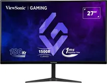 Viewsonic Monitor Gamer 27" VX2718-2KPC-MHD Curved 180HZ Black