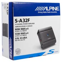 Potencia/Modulo/Amplificador Alpine 4CH s-A32F 4X85W A32F - Solo Sobre Pedido