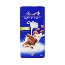 Lindt Chocolate Tabla c/Leche Roasted Almonds 100GR