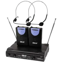 BLG Microfono Inalambrico TM-UT4 2MIC/Uhf Negro