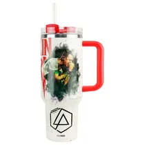 Copo Térmico Weedoo Linkin Park - 1.2L - com Canudo - Branco