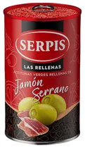Azeitonas Serpis Jamon Serrano Lata 300G 900089*