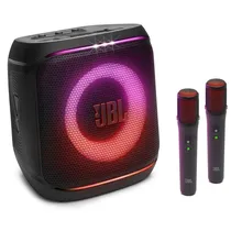 Caixa de Som JBL Party Box Encore 2 Plus com 2 Microfones Bivolt - Black