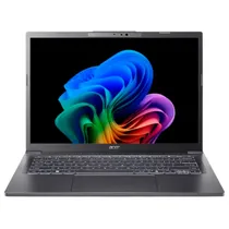 Notebook Acer Aspire 14 Ai A14-52M-72FH, Intel Core Ultra 7 256V 2.20HZ (4.80GHZ), Ai Boost 47 Tops, 16GB Ram, 1TB SSD, Tela 14" Wuxga (1920 X 1200) Ips, Windows 11 Home Copilot+ PC, Inglês, Steel Cinza