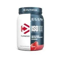 Dymatize Proteina Protein ISO100 Strawberry 610G Plastico Blanco