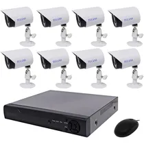 Kit CCTV Tucano K16 1200TVL com 8 Câmeras FHD/DVR de 16 Canais