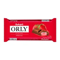 Barra Chocolate Orly Morango 95G