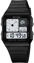 Relogio Skmei 2347 Black/White - Masculino