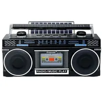 Rádio ECOPOWEREP-F305 USB/SD/FM/AM RGB - Preto