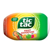 Bala Tic Tac Fruit Adventure Pote 200 Unidades 3.4OZ 98G