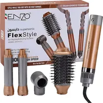 Modelador de Pelo Enzo 4-IN-1 EN-4131 2200W/220V Gray/Orange