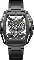 Relogio Masculino Ciga Design Z041-TIGR-1G Skeleton Automatic Watch Edge-Hunter Carbon
