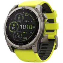 Relógio Garmin Fenix 8 Solar Sapphire 010-02907 51 MM com GPS/Wi-Fi - Cinza/Amarelo