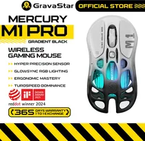 Mouse Wireless Gravastar Mercury M1 Pro RGB 88G/PAW3395/26000DPI/Gradient Black