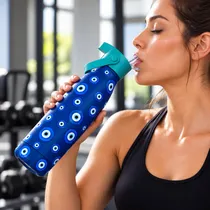 Garrafa Térmica de Aço Inoxidável Azul 500 ML