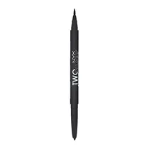 M.NYX Delineador Two Timer TT01 Jet Black